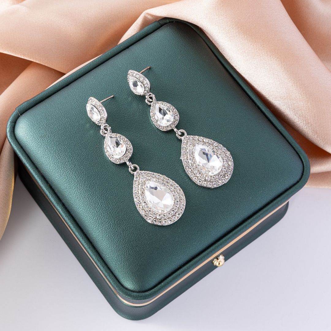 Triple Cascade Earrings