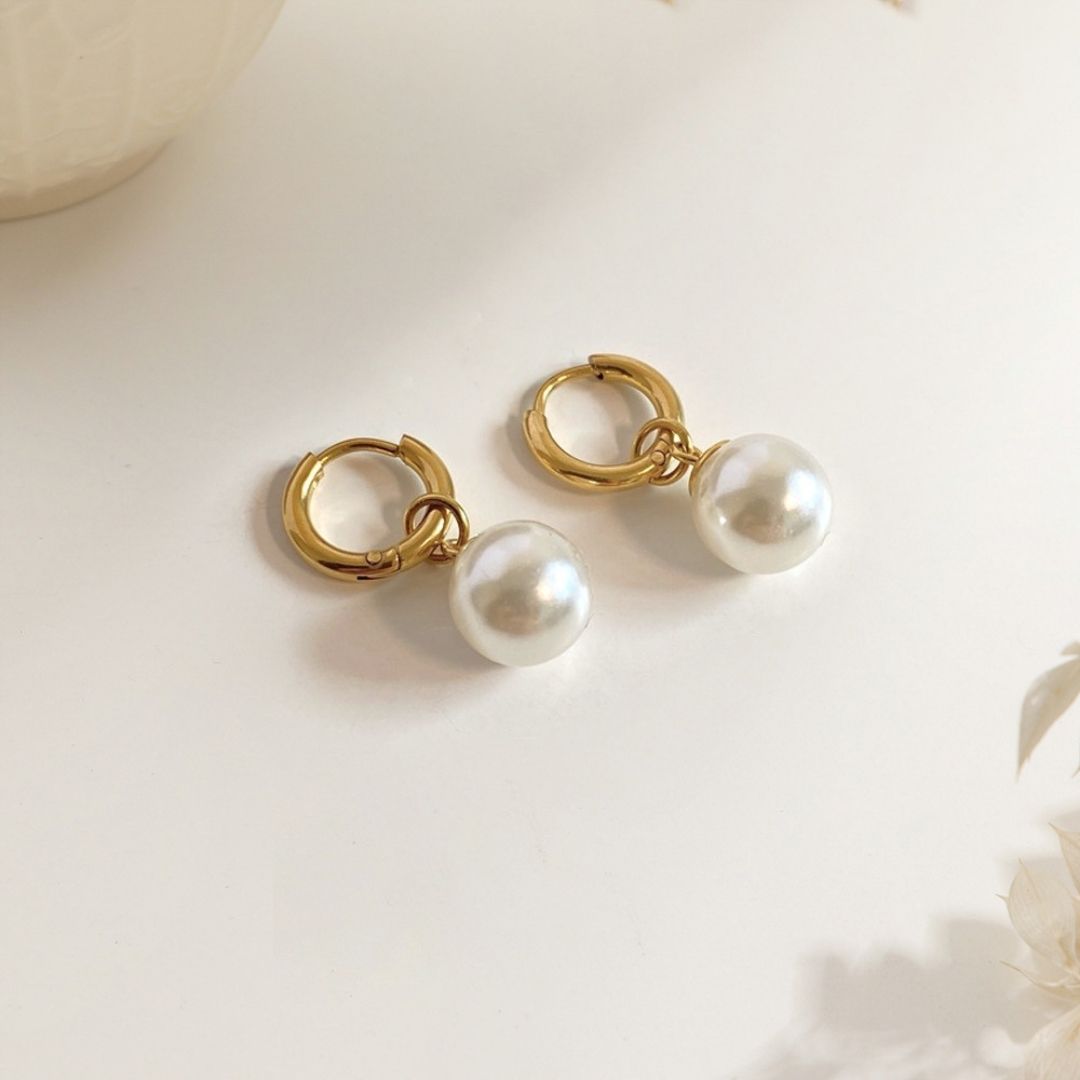 Gilded Sphere Bali Earrings