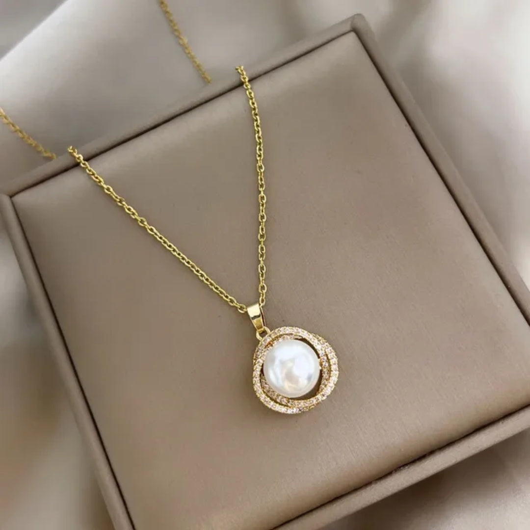 Celestial Pearl Drop Necklace