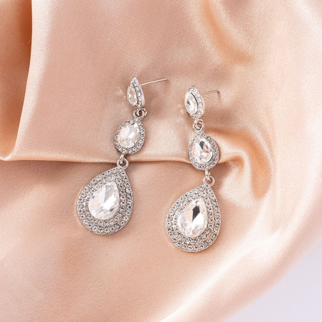 Triple Cascade Earrings