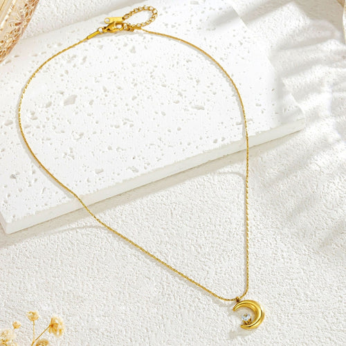 Dainty Moonstone Delight Necklace