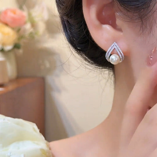 Glimmering Grace Studs Earrings