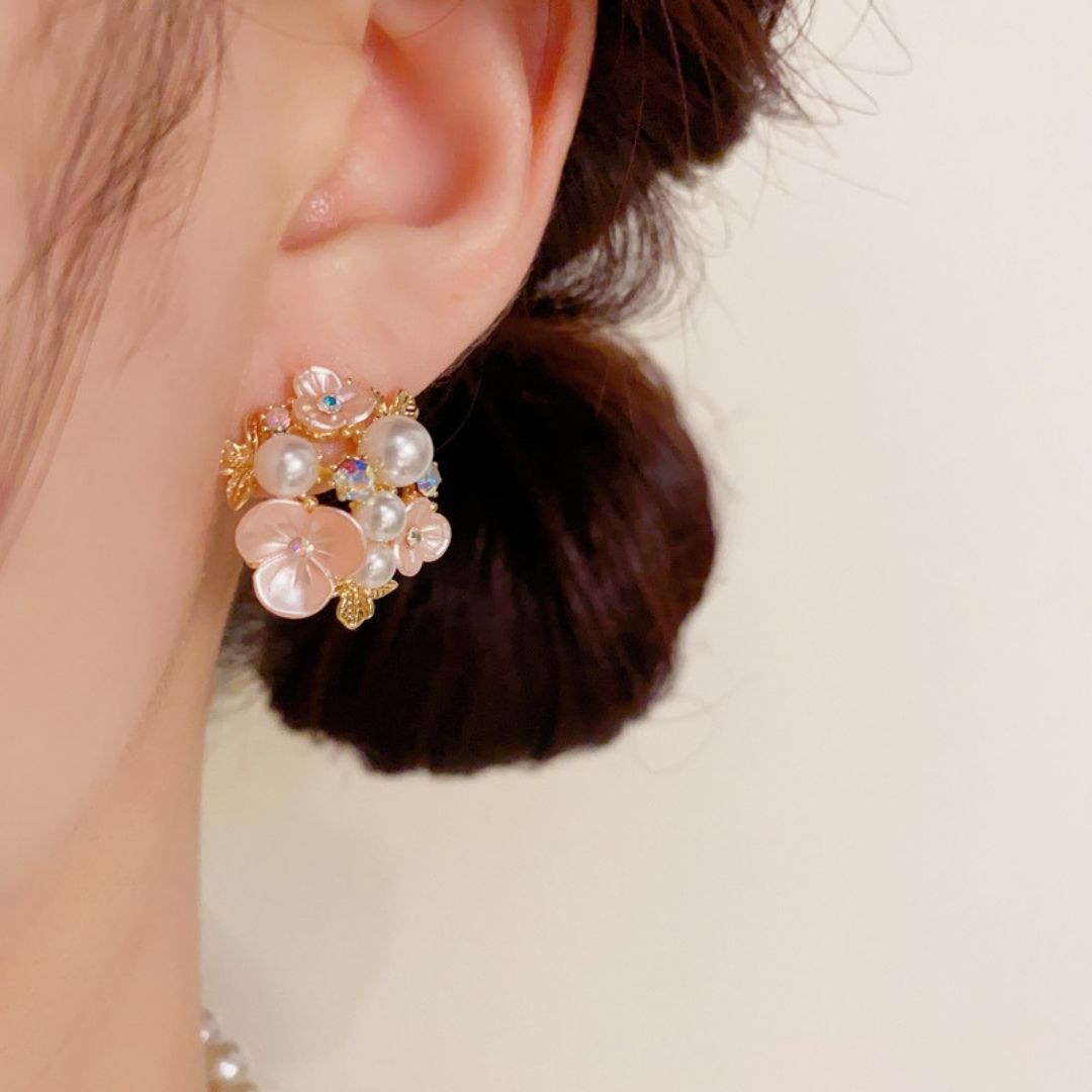 Luminous Orchid Halos Earrings