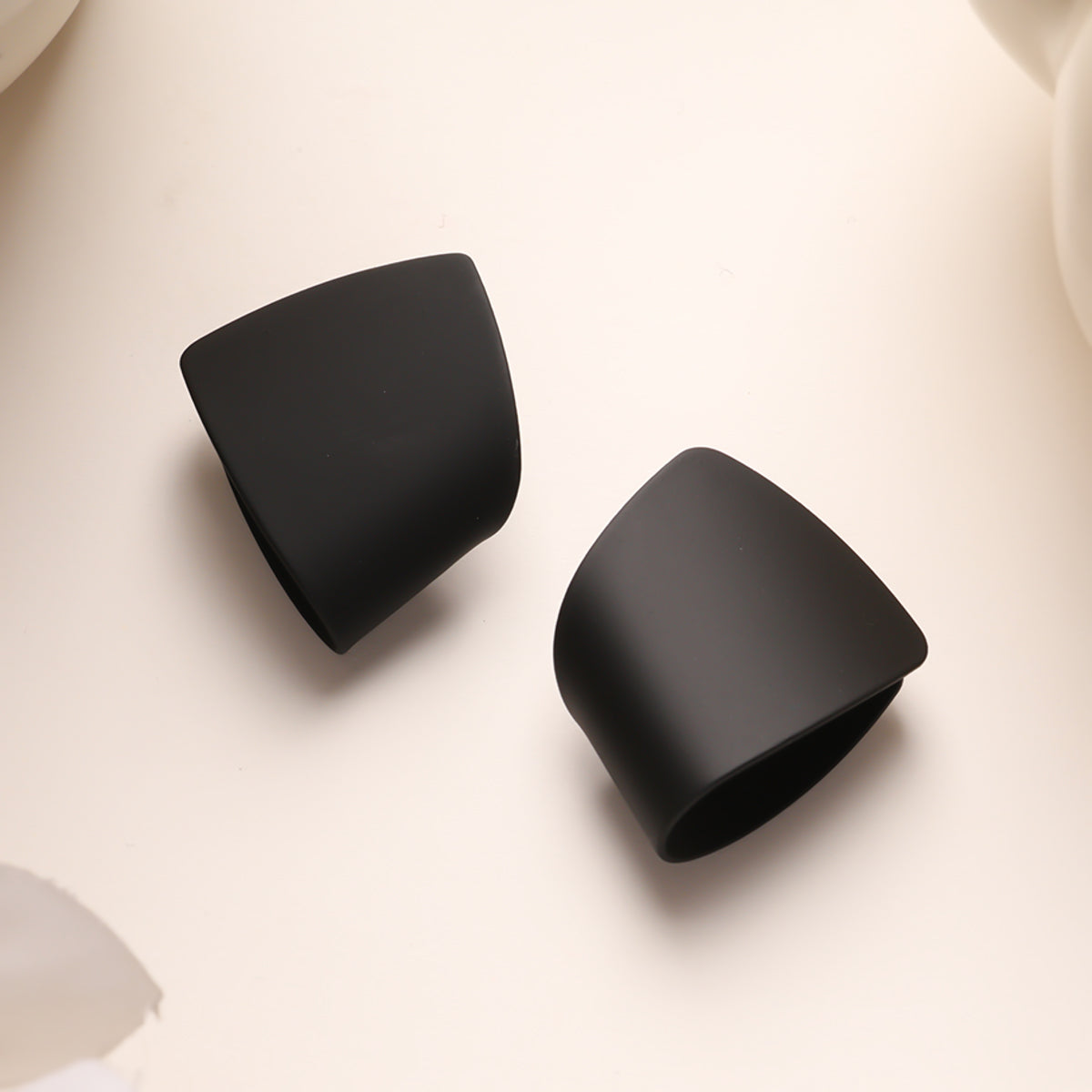 Onyx Bloom Studs Earrings