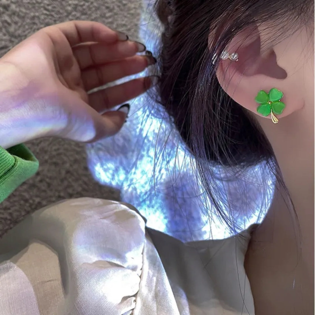 Four-Leaf Fortune Earrings