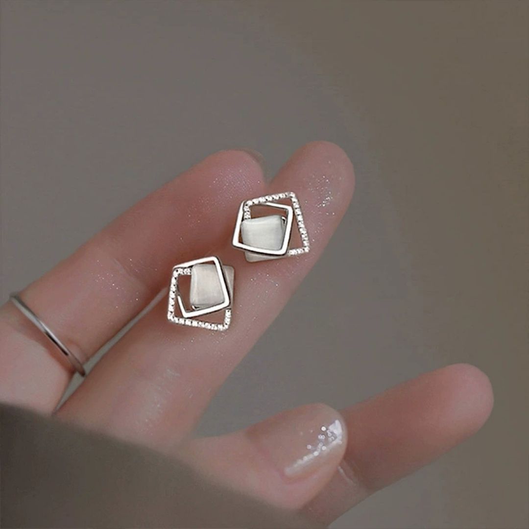 Lumine Square Drops Earrings