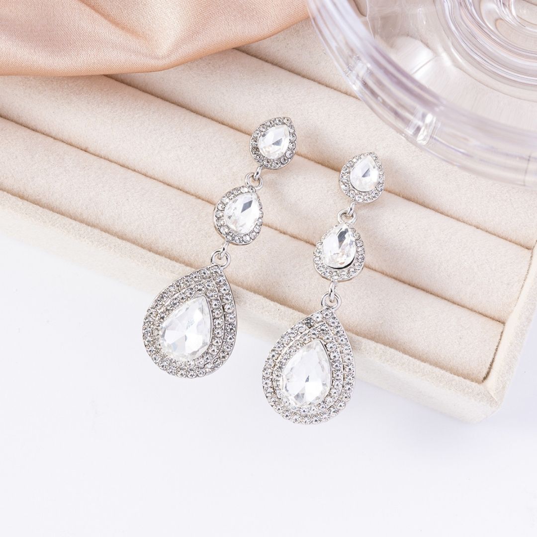 Triple Cascade Earrings
