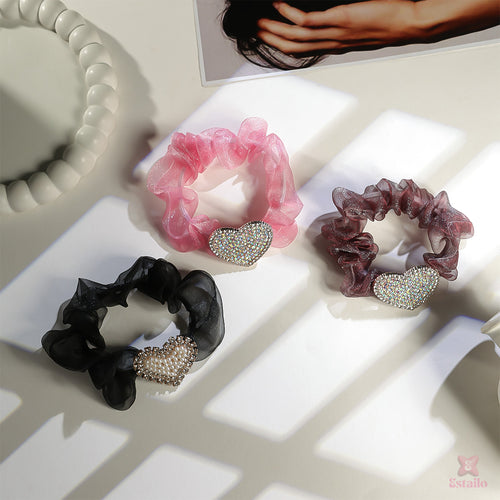 Dazzling Heart Scrunch (pack of 3)