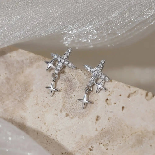 Divine Dazzle Cross Earrings