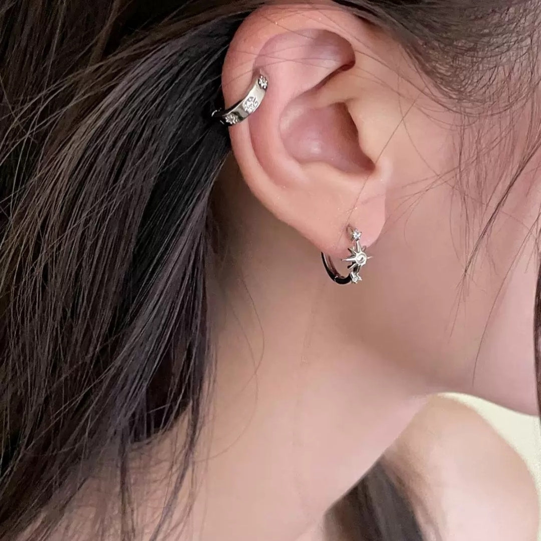 Night Sky Huggies Earcuff  Earrings (Single Ear)