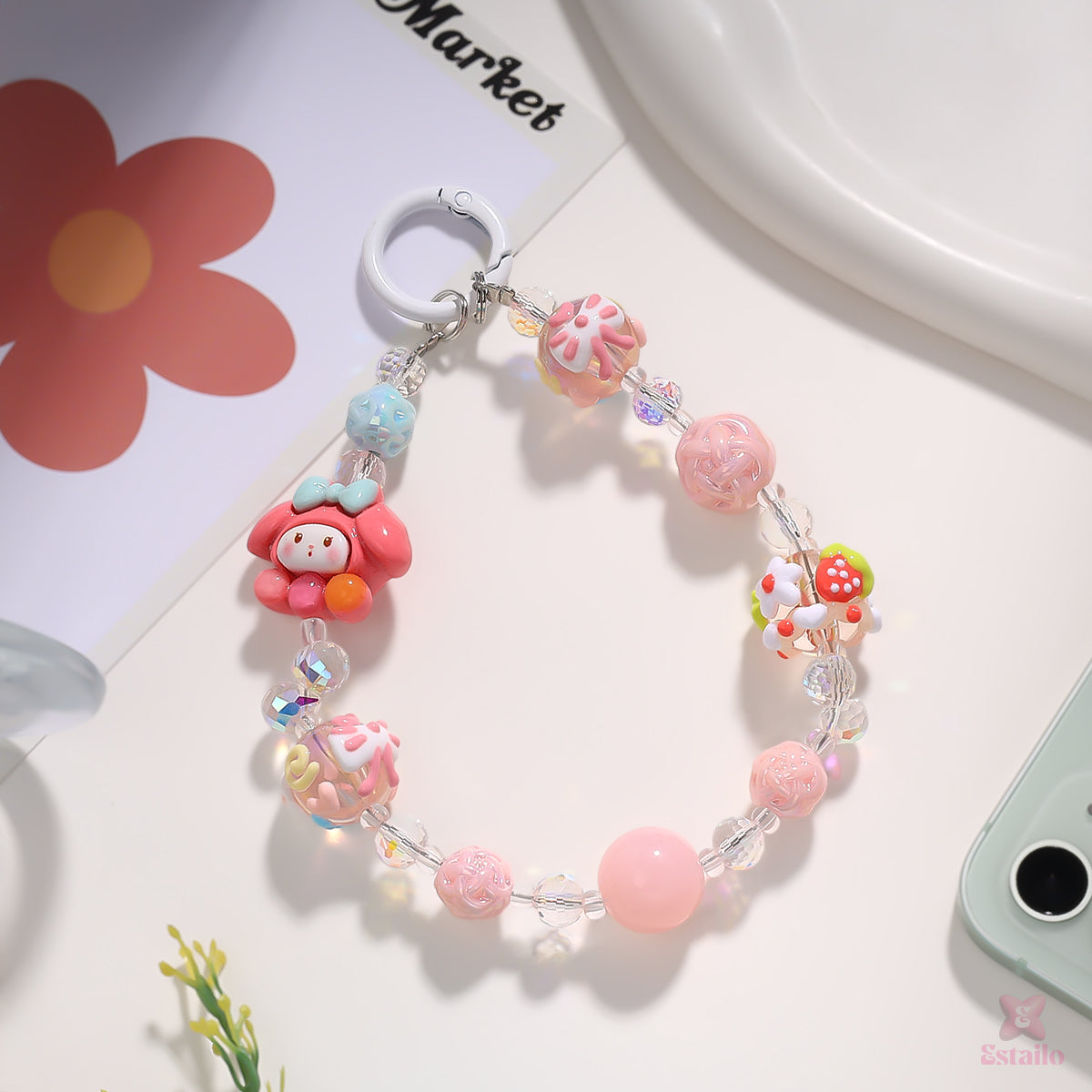 Peachy Paw Phone Charm
