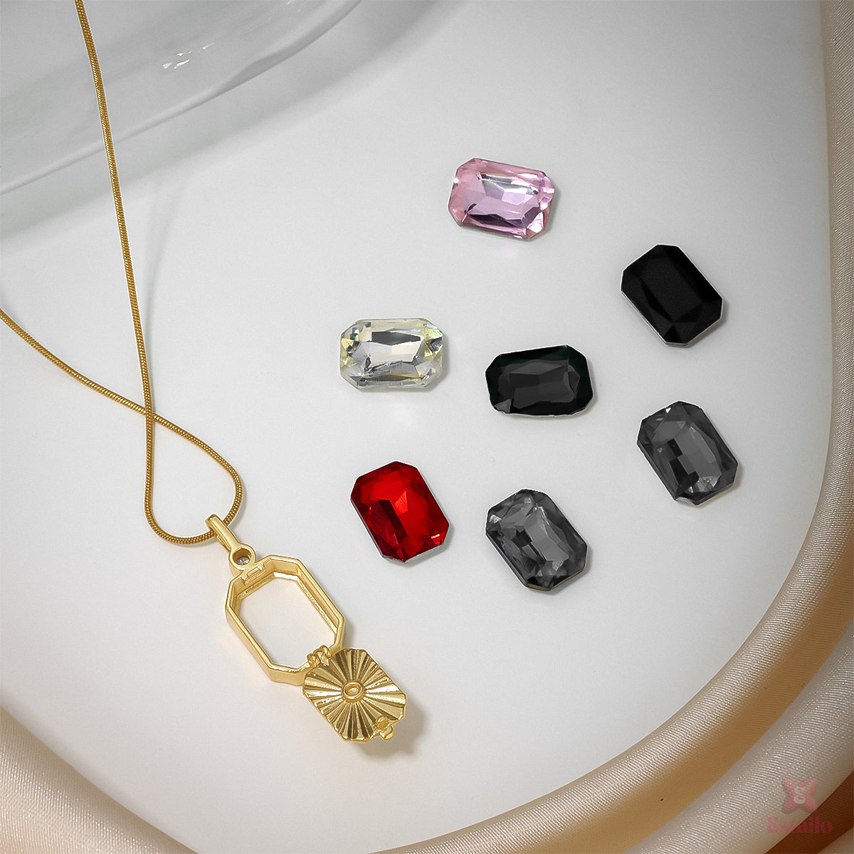 Gemstone Changeable Neckpiece