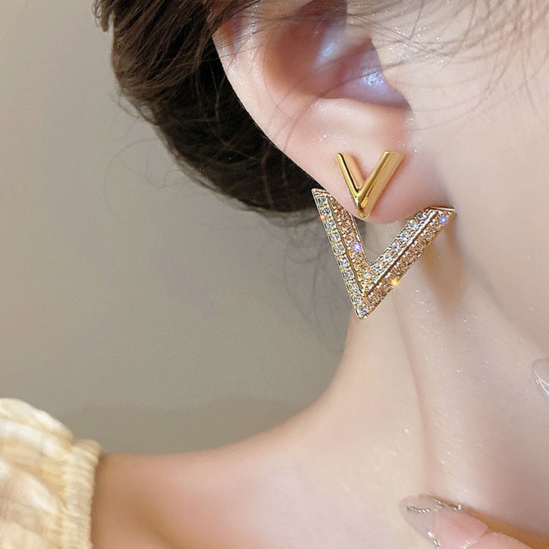 Victorious V-Studs Earrings