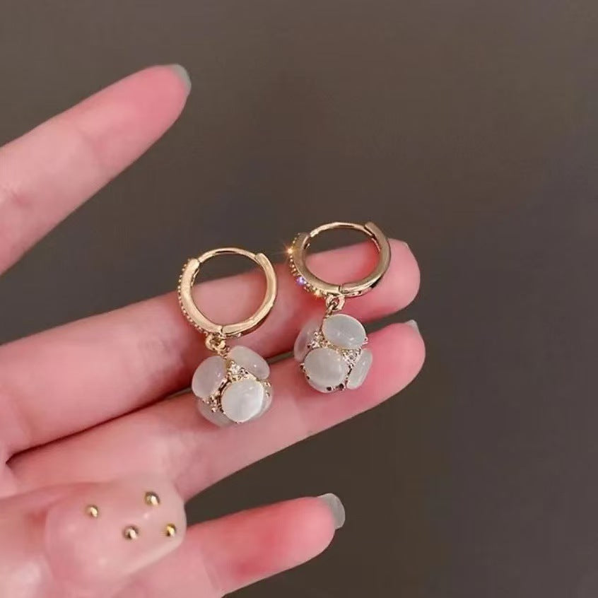 Crystal Bloom Dangles Earrings