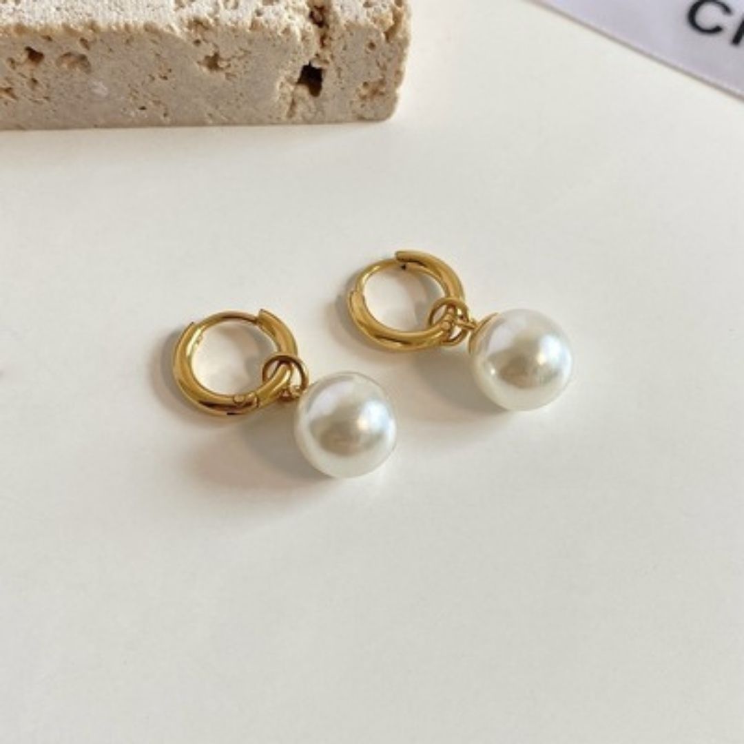 Gilded Sphere Bali Earrings