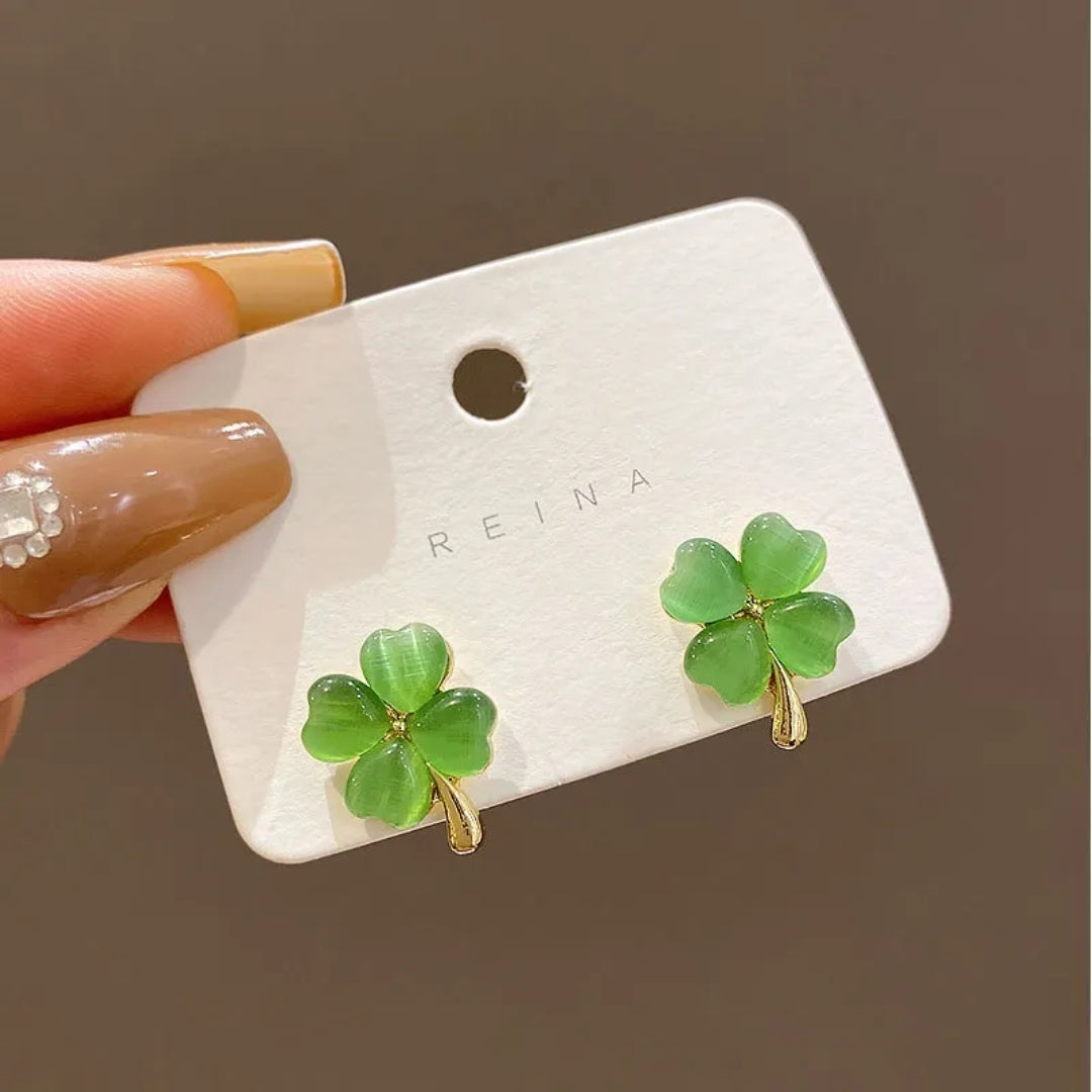 Four-Leaf Fortune Earrings