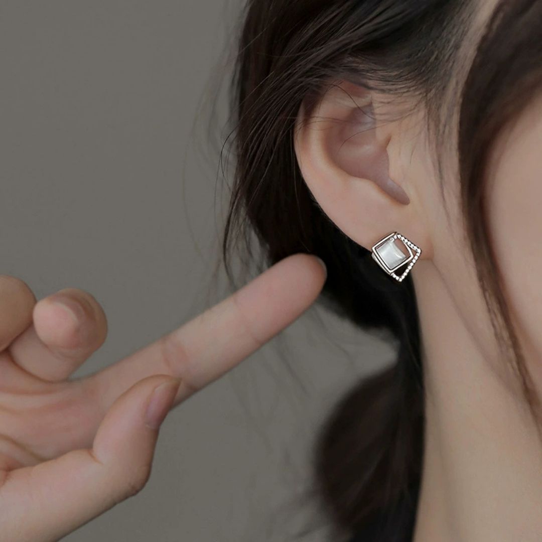 Lumine Square Drops Earrings
