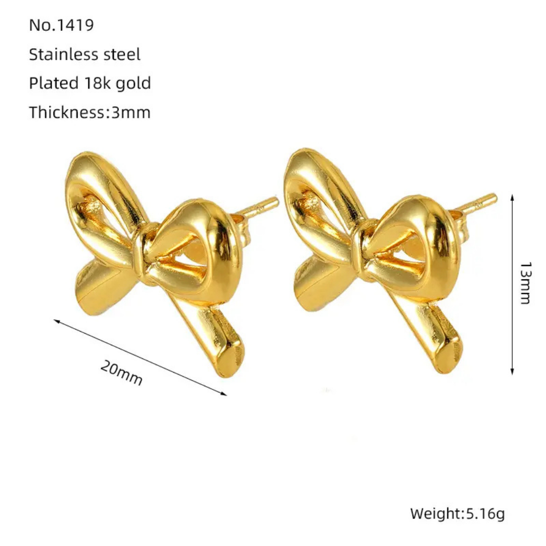 V-Day Bow Earrings