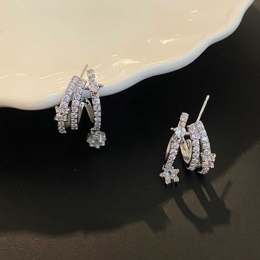Stardust Galaxy Hoops Earrings