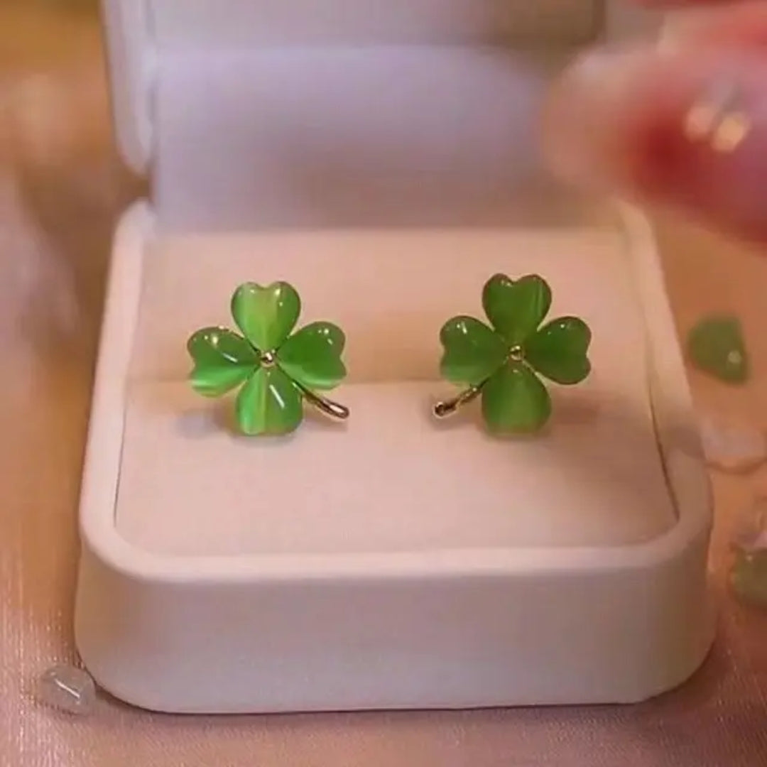 Four-Leaf Fortune Earrings