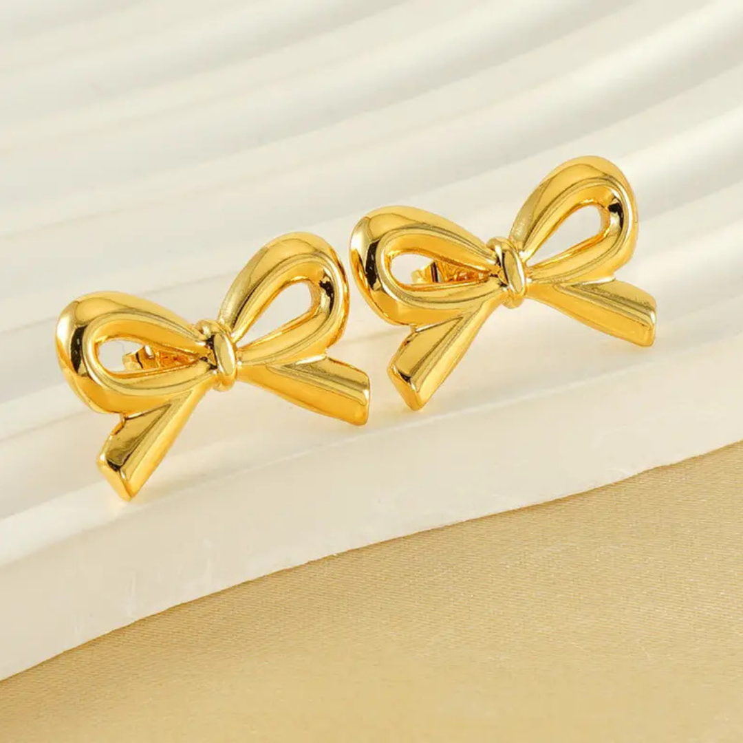 V-Day Bow Earrings