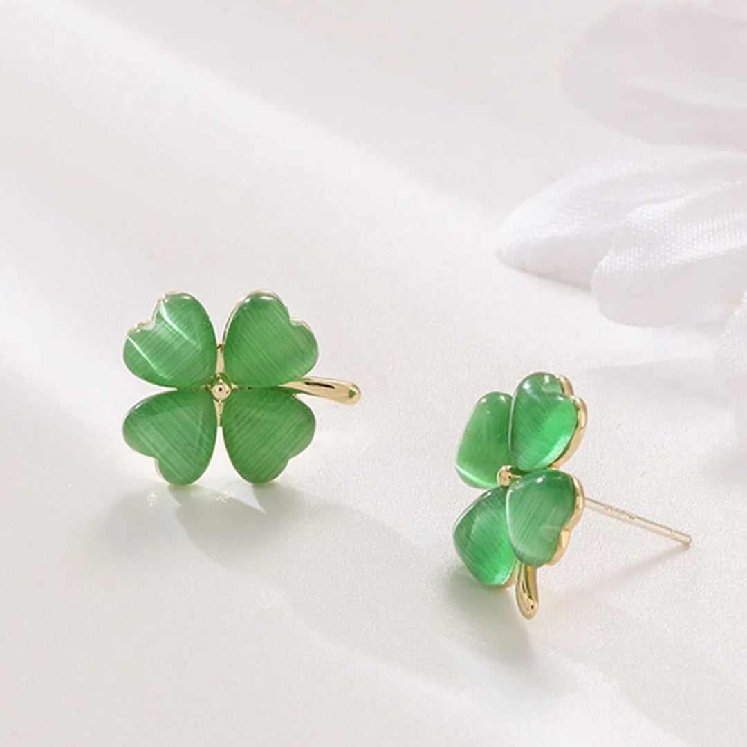 Four-Leaf Fortune Earrings