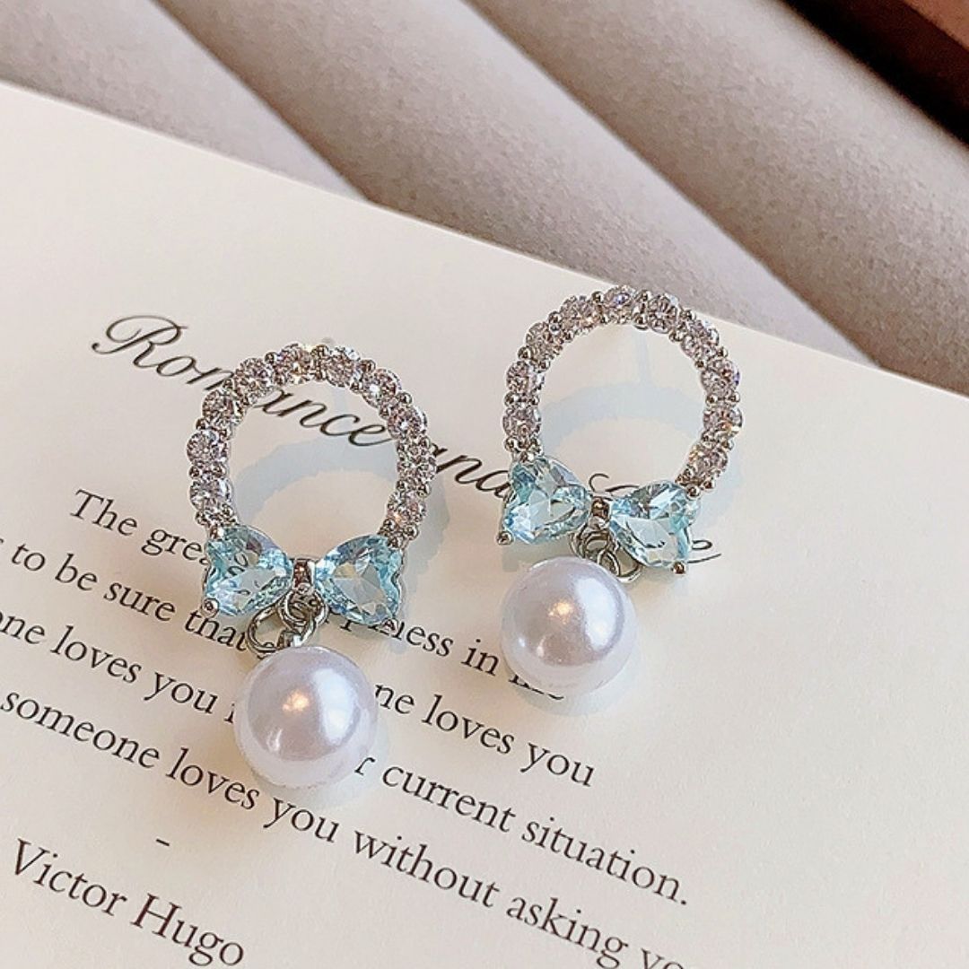 Pixie Ice Pearl Danglers Earrings