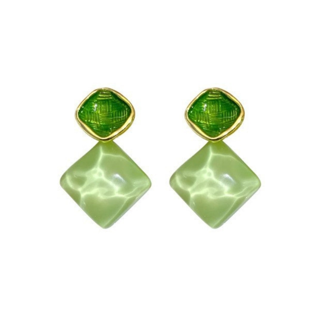 Emerald Envy Drops Earrings