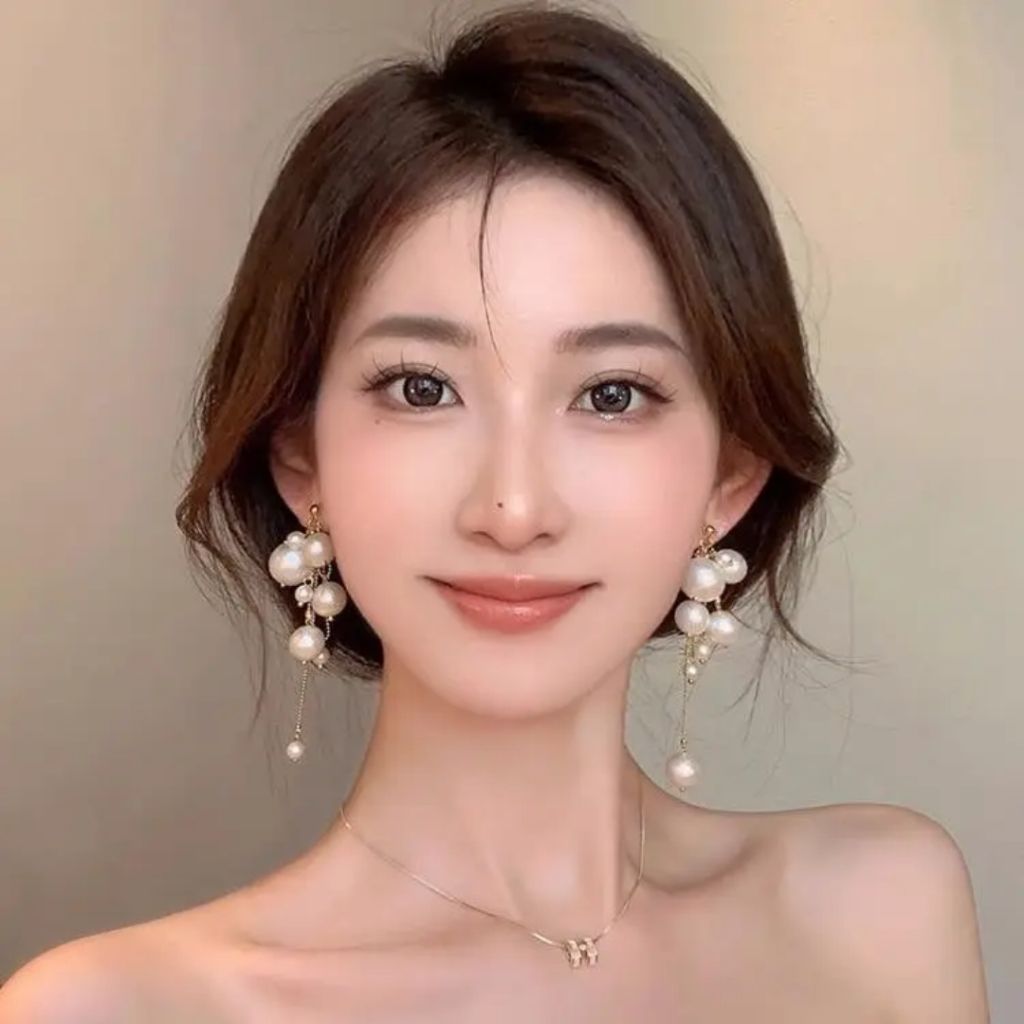 Fancy Pearl Drop Earrings