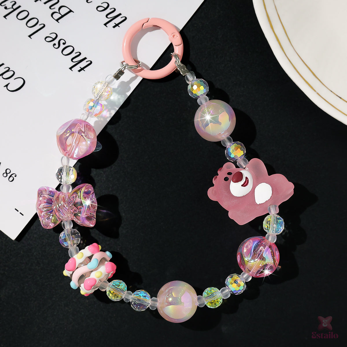 Glam Bear Phone Charm