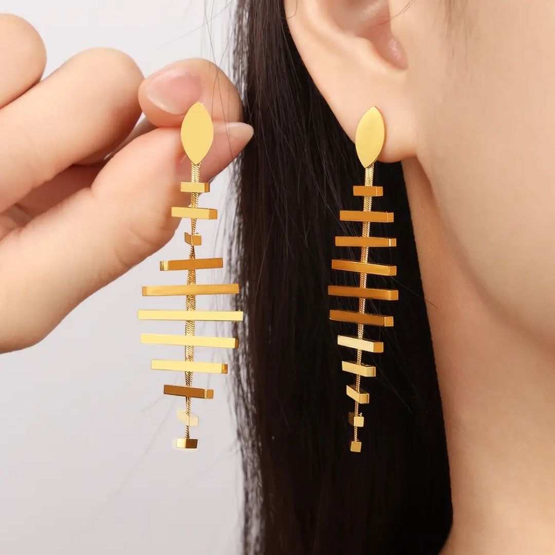 Leafy Statement Earrings