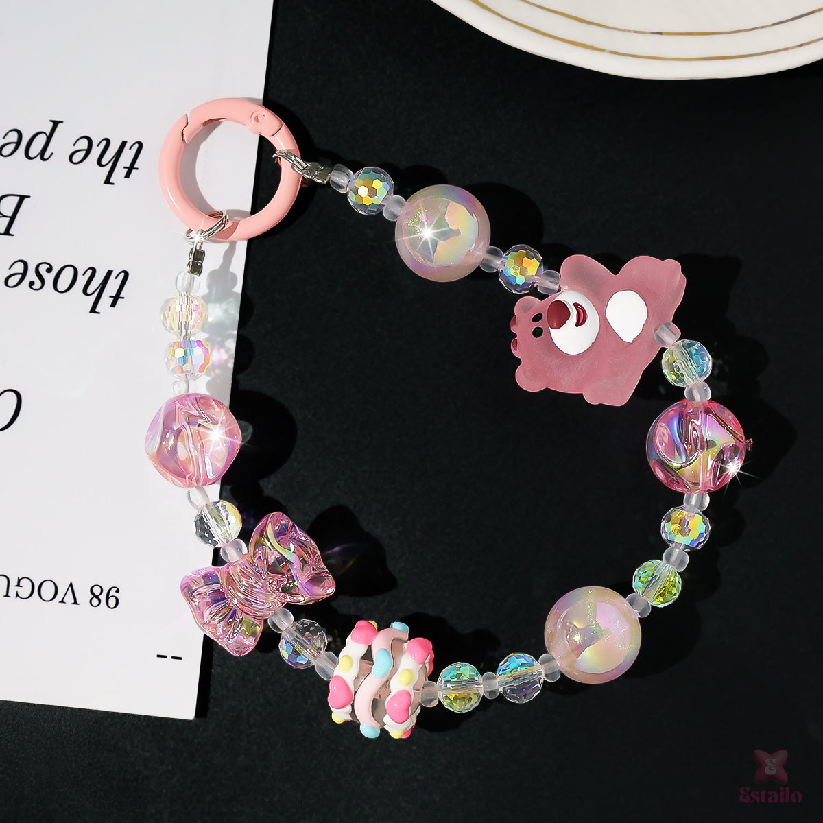 Glam Bear Phone Charm