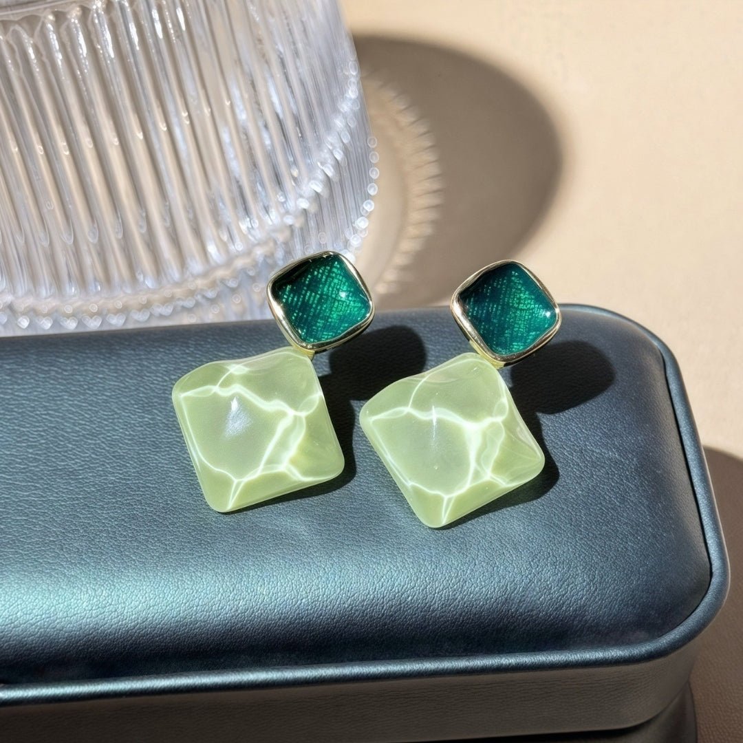Emerald Envy Drops Earrings