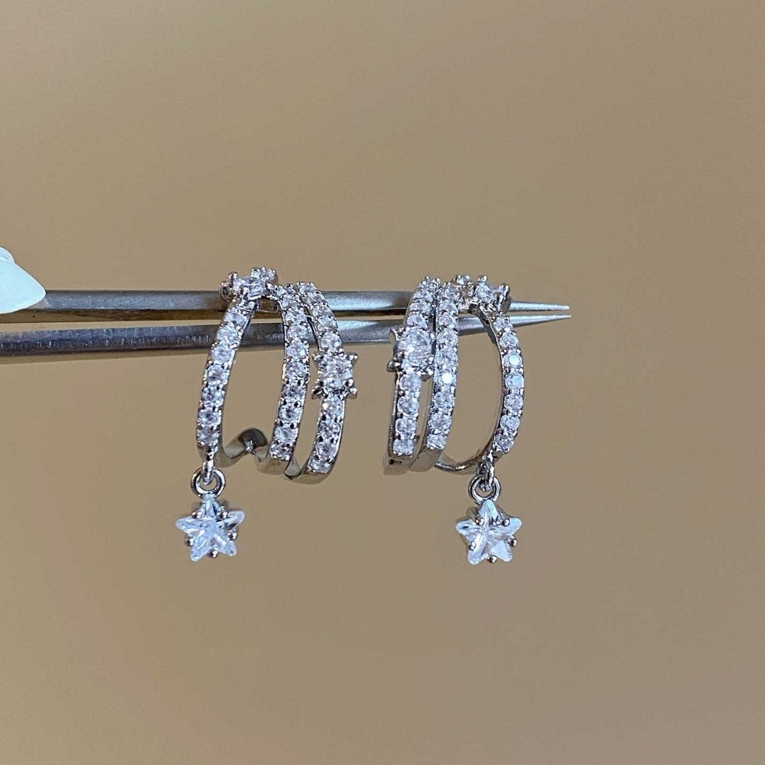 Stardust Galaxy Hoops Earrings