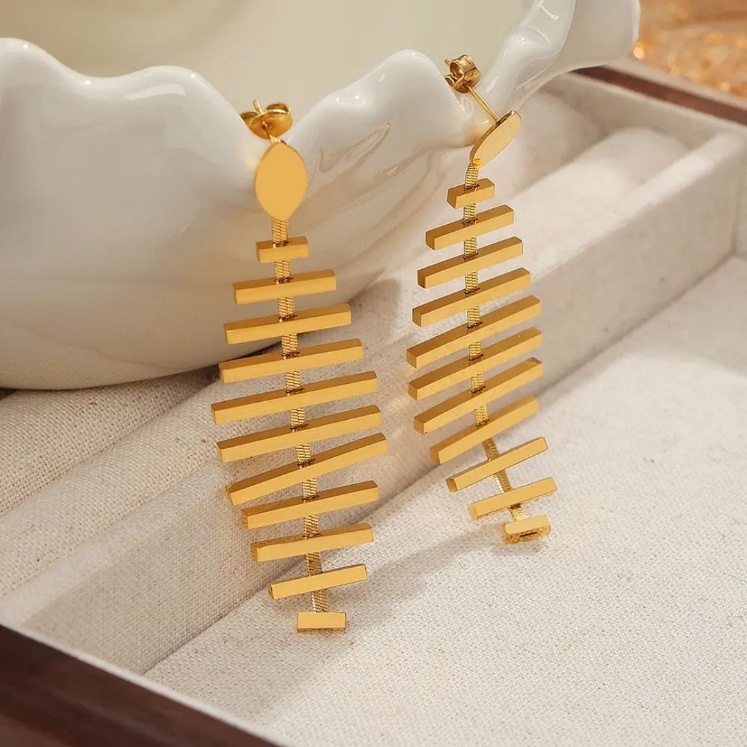 Leafy Statement Earrings