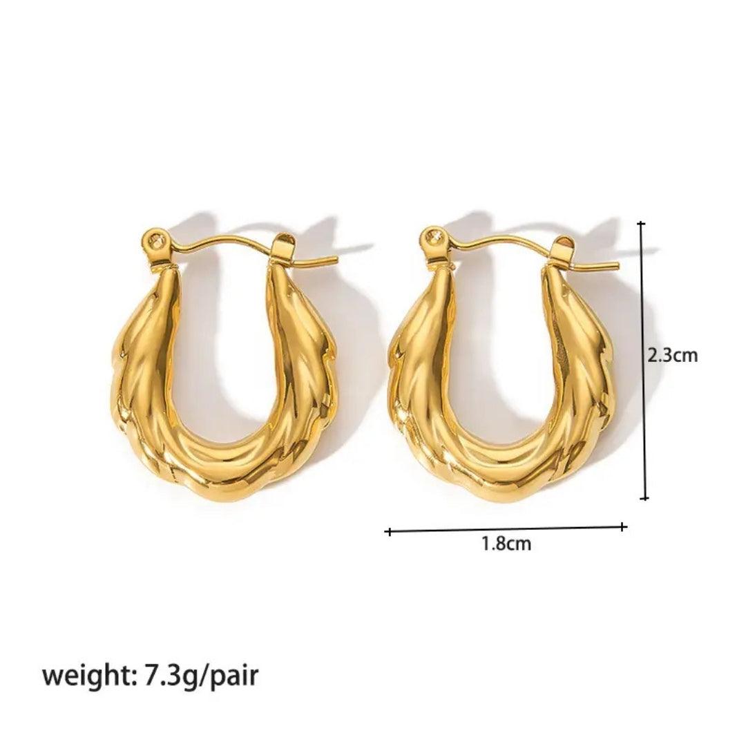 Golden Gypsy Hoops Earrings