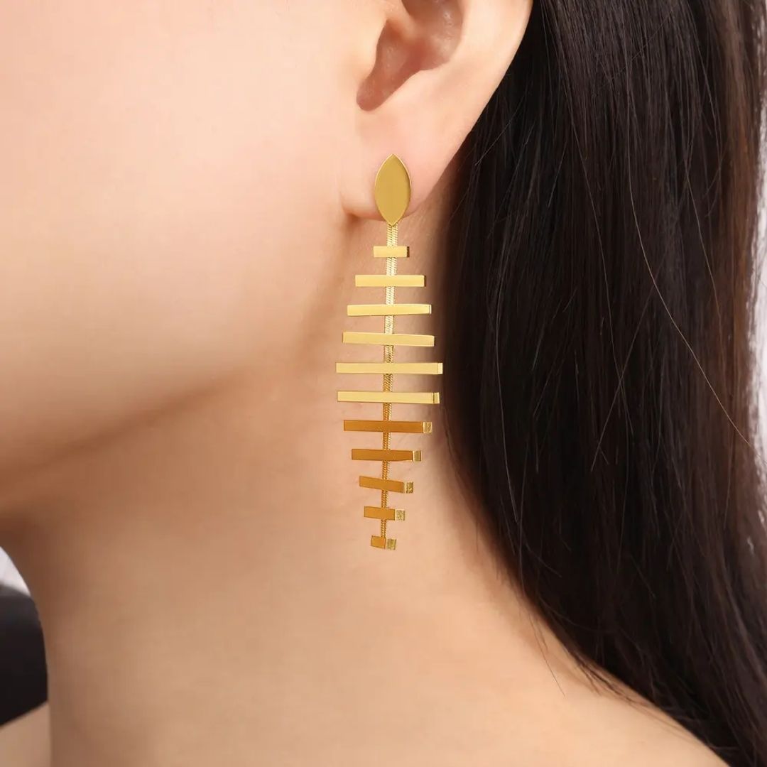 Leafy Statement Earrings