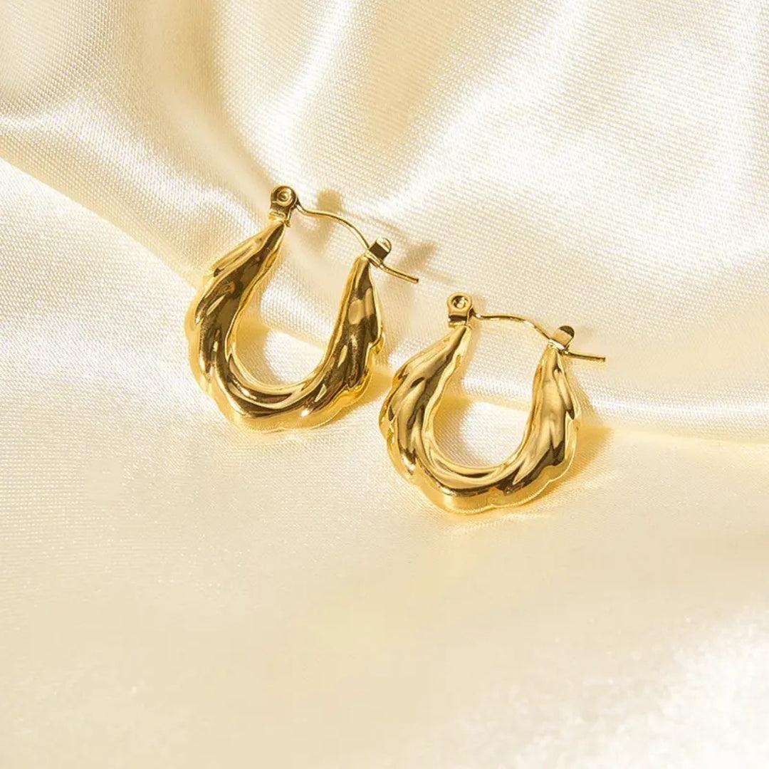 Golden Gypsy Hoops Earrings