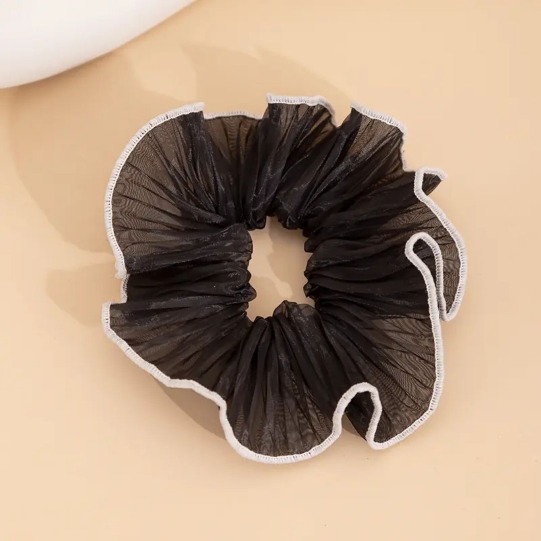 Black Tulle Scrunchie