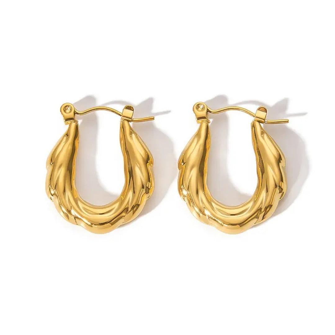 Golden Gypsy Hoops Earrings