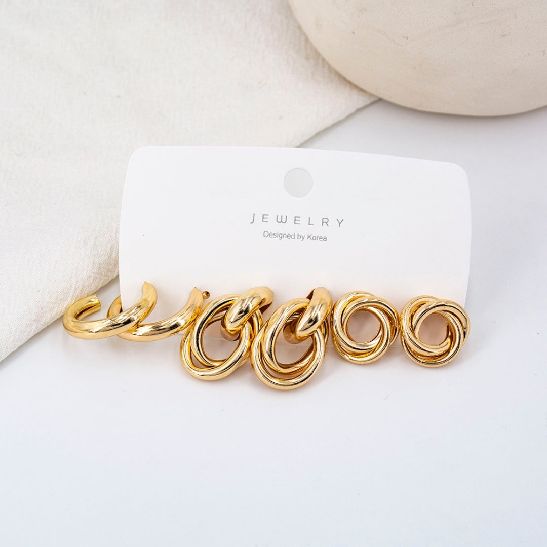 K-Trend Chunky Combo Earring