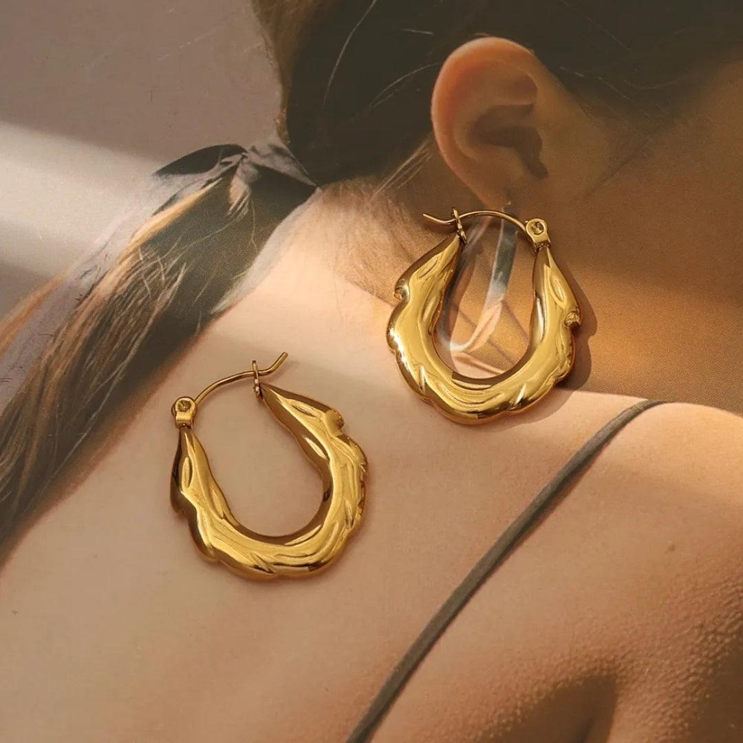 Golden Gypsy Hoops Earrings