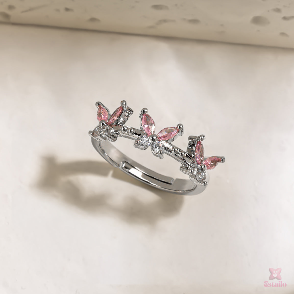 Twin Butterfly Ring