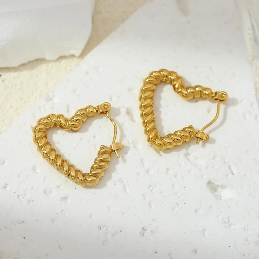 Radiant Love Hoops Earrings