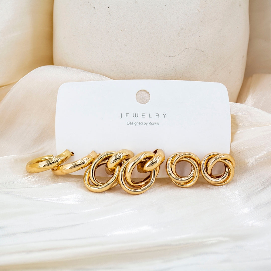 K-Trend Chunky Combo Earring