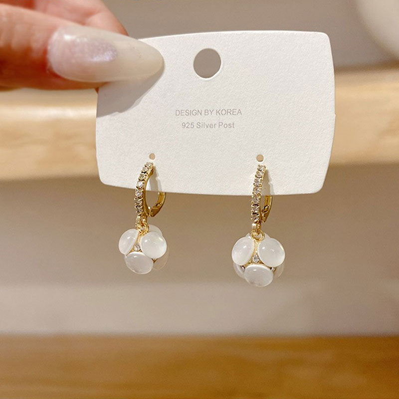 Crystal Bloom Dangles Earrings