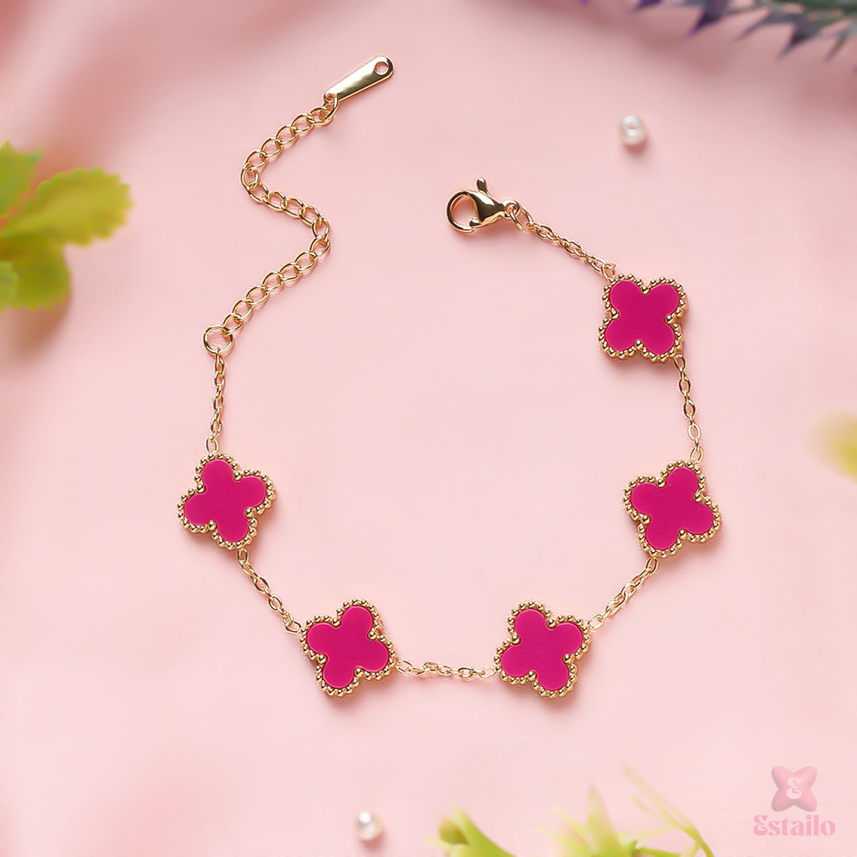 Pink Twinkle Clove Bracelet