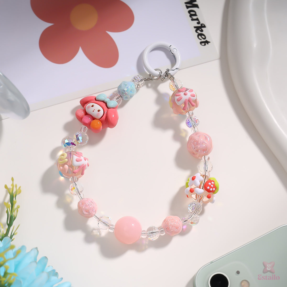 Peachy Paw Phone Charm
