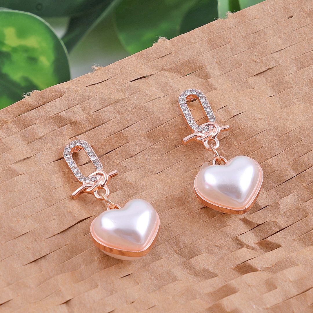 Bling Blogger Heart Earrings