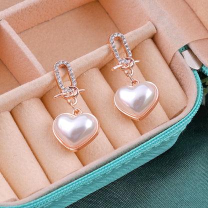 Bling Blogger Heart Earrings